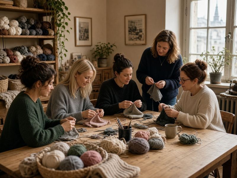 Project nights at Knitting Warmcrest