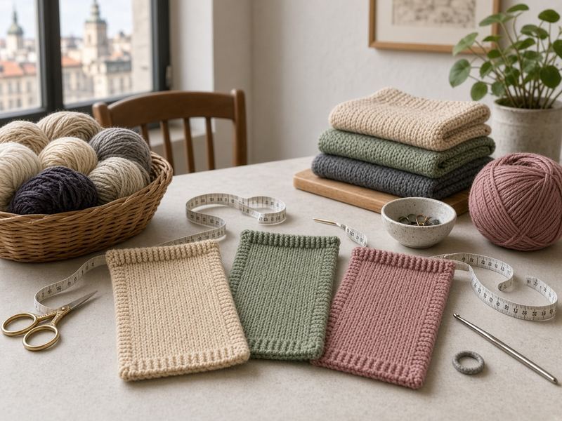 Pattern reading at Knitting Warmcrest
